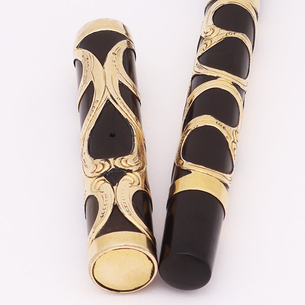 Eyedropper Filigree Fountain Pen (1920s) - Gold Filled, Flexible